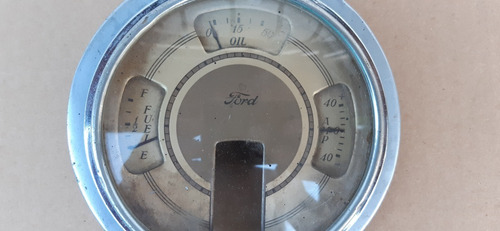 Antiguo Reloj Tablero Ford Del 40 Nafta  Aceite Amper 