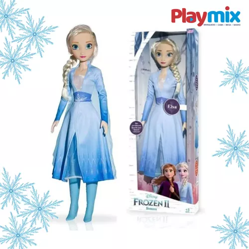 Boneca Elsa Frozen 2 Grande 55 Cm Disney Original Princesa - Kids