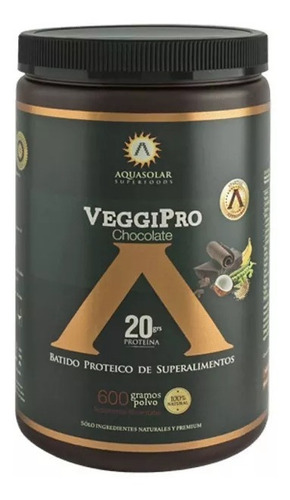 Veggi Pro Chocolate Batido Proteico Vegano 600grs 