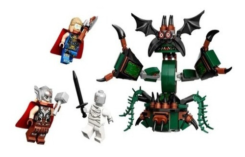 Imagen 2 de 5 de Lego Marvel Ataque Asgard 159 Piezas 76207