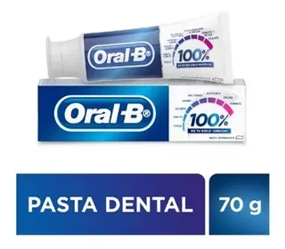 Oral B Pasta Dental Con Fluor 100% De Tu Boca Cuidada 70 Gr