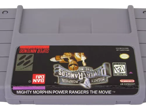 cartucho de snes kit 2 power rangers