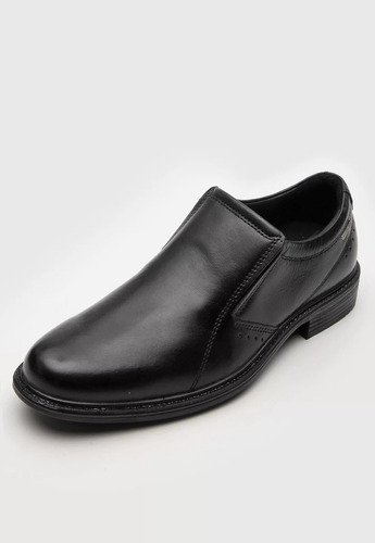 Zapato Social En Cuero Negro Pegada Confort Elegante Nuevo