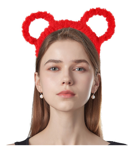 Diadema De Felpa Gruesa De Invierno Para Mujer, Orejas De Os