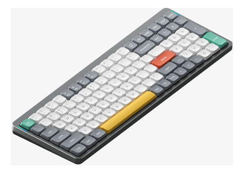 Nuphy Air96 Numpad Gateron Red Low Profile Space Gray Bt Cor de teclado Cinza-escuro Idioma Inglês US