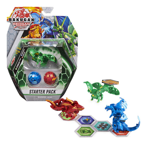 Paquete De Inicio Bakugan, Paquete De 3, Fenneca Ultra Geoga