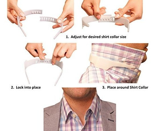 Paquete De Soporte Para Cuello De Camisa Ajustable Con Cuell