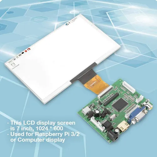 Hilitand 7 Tft Lcd Pantalla Vga Monitor Monitor Kit 1024x600