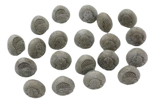 20pcs Artifical Stone Buddha Relief Figurines Path Ornament