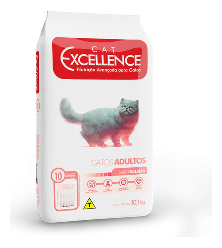 Ração Cat Excellence Salmão Para Gatos Adultos 10,1kg