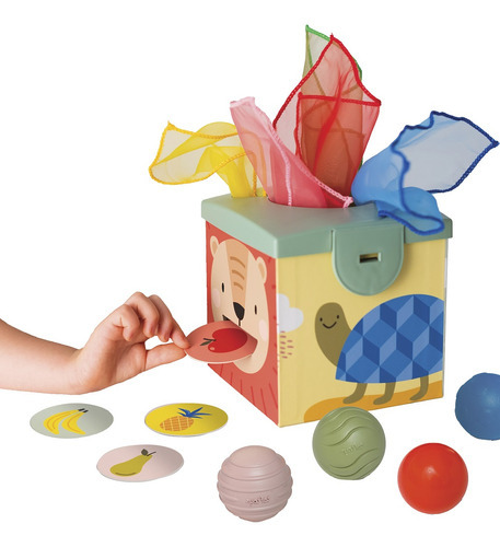 Caja Mágica Taf Toys Estimulación Infantil Bolas Trapitos Ub