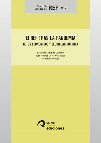 El Ref Tras La Pandemia, De Aa.vv.. Editorial Universidad De Las Palmas De Gran Canaria En Español