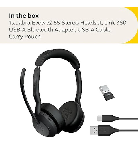Auriculares Inalámbricos Estéreo Jabra Evolve2 55 -