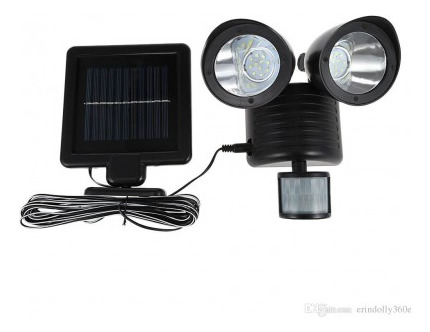 Reflector Led Solar Con Sensor De Movimiento 22led