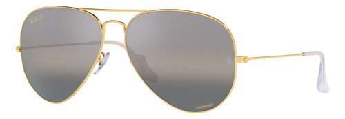 Lentes De Sol Rb3025 Aviator Chromance Plateado/gris Ray-ban