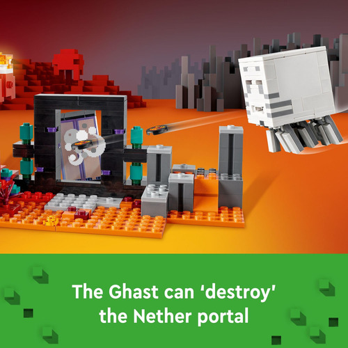 Juguete De Construcción Lego Minecraft The Nether Portal Amb