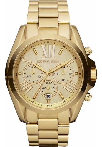 Relógio Michael Kors Feminino Bradshaw Omk5605/z Dourado