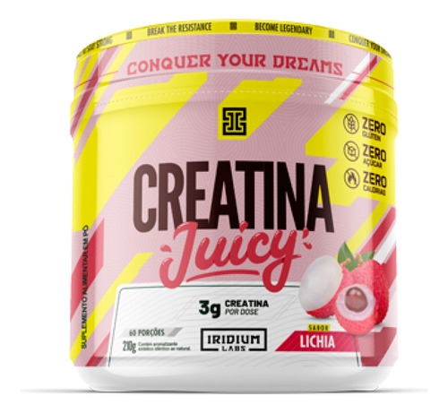 Creatina Juicy - 210g - Iridium Labs Sabor Lichia