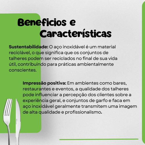 Jogo De Talheres Inox Faqueiro 24 Peças Garfo Faca.