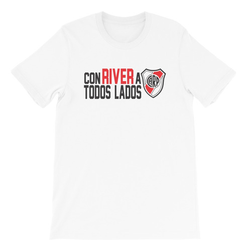 Remera Algodón River Plate Con River A Todos Lados