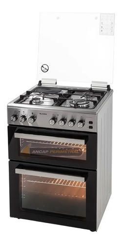 Cocina Doble Horno James C900a Combinada Inox 3+1