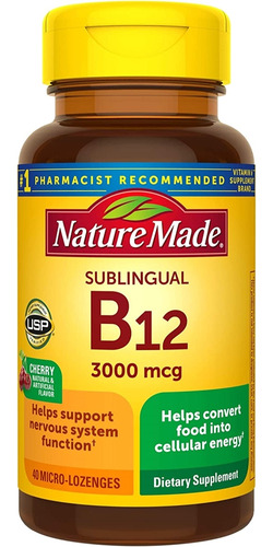 Suplemento Vitamina B12 Sublingual 3000 - L a $3148