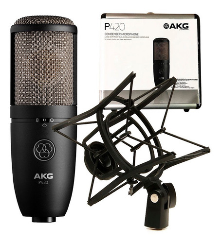 Microfone Akg Perception P420 Studio cor aranha preto