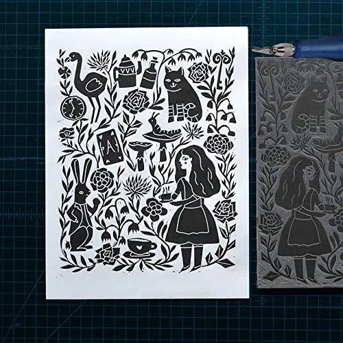 Bloque De Linóleo Blando, Bloque De Linograbado Grabad...