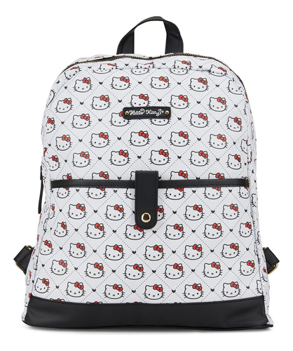 Fast Forward Hello Kitty Allover Mochila De Cuero - Niñas, N