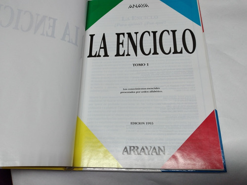 La Enciclo Anaya 1993 3 Tomos