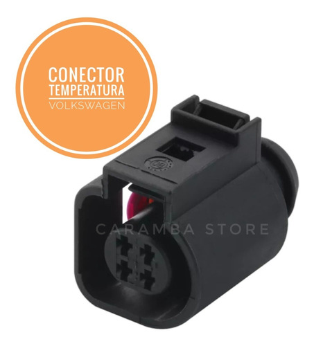 Conector Temperatura 4 Pines Volkswagen Gol, Fox, Bora,jetta