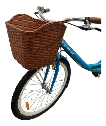 Bicicleta De Paseo Topmega Lux R26 Celeste Xl