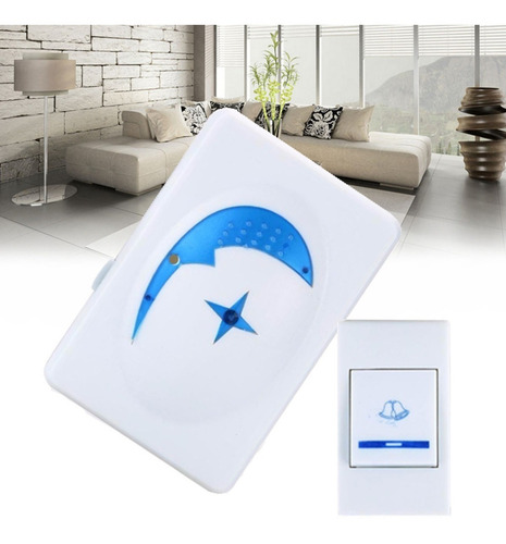 It-Blue SD-175A Campainha Residencial Wireless sem Fio Resistente Água Wifi Branco