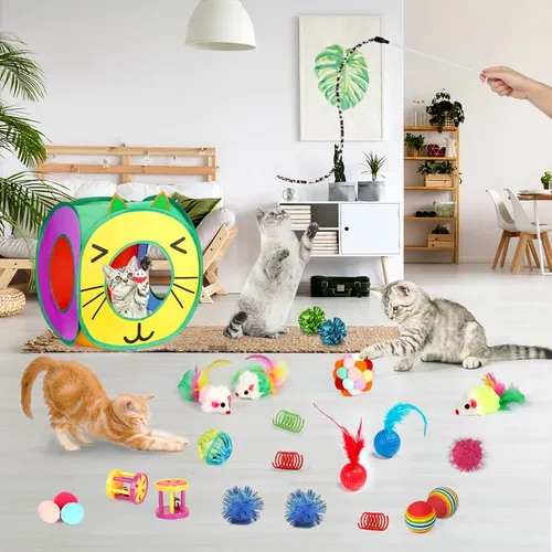 Cat Toys Kaqinu, 37 Unidades Interactivas Para Gatitos De In