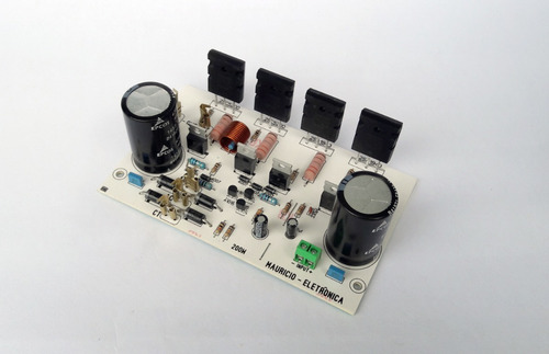 Placa 200w Com Fonte Embutida, Ativar Caixa,sub,amplificador