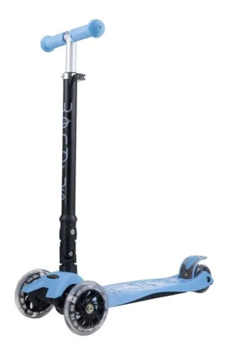 Monopatín Plegable Metal Scooter Infantil Metálico C/luces