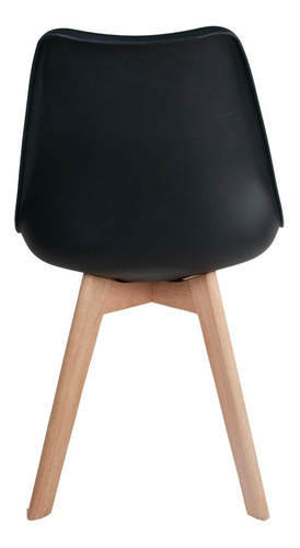 Imagem 4 de 5 de 3 Cadeiras Saarinen Leda Base Wood Artiluminacao