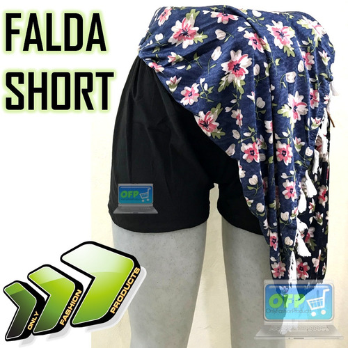 Falda Short Pompones Licra Mayoreo Negocio Primavera-verano