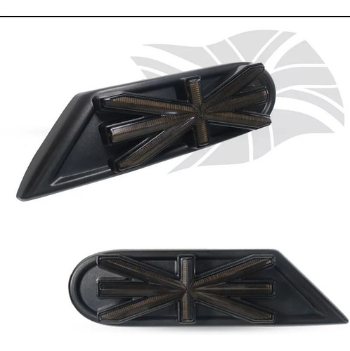 Imagen 4 de 10 de Padrisimos Cuartos Laterales Mini Cooper R55,r56,r57,r58,r59 (2 Piezas) Con Emblema O Bandera De Inglaterra