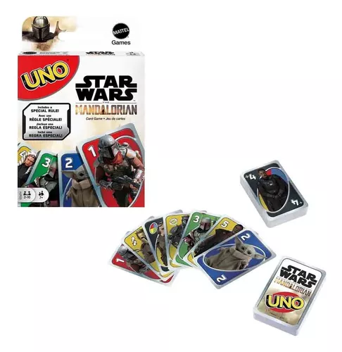 UNO Jogo de cartas Mandalorian, Multicolor, HJR23 