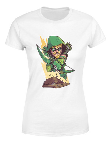 Polera Mujer Flecha Verde Dc