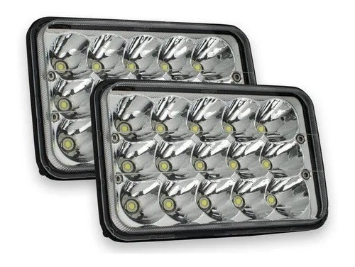 Par Unidad 15 Leds Rectangular H4656 Alta / Baja