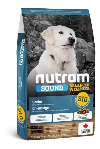 S10 Nutram Sound Senior Dog 11.4 Kg