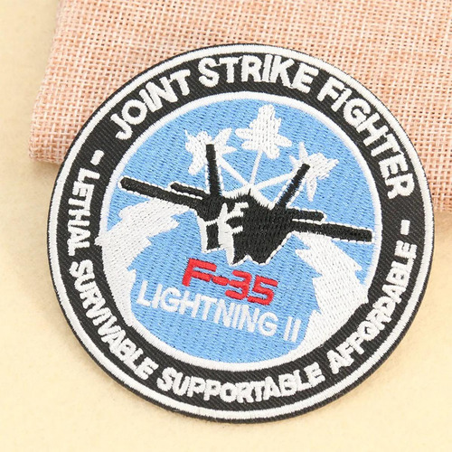 Parches Para Chamarra, Mxjfr-001, 1 Parche, Jetfighter04, Ø8 Diseño De La Tela Bordada
