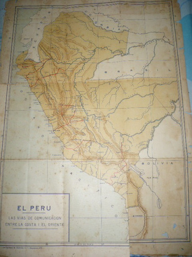 Mapa Del Peru Antiguo Antes De La Guerra Con Chile