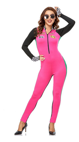 Mono Rosa Para Niña, Uniforme De Piloto De Carreras, Para Mu