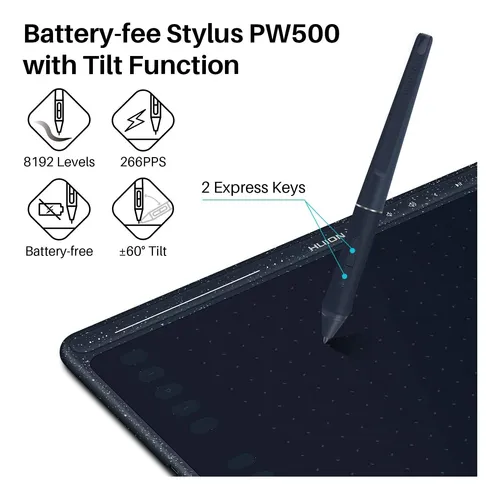 Huion Hs611 Tableta De Dibujo Gráfico Android Soportado P...