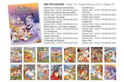 8 Cuentos Infantiles Clásicos Grandes. A Elegir. Letra Mayus