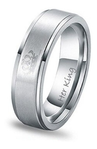Imagen 2 de 5 de Anillos Compromiso Parejas Novios Regalos King Queen