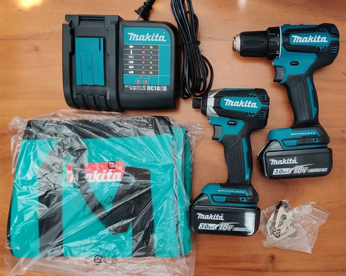 Juego Atornillador Y Taladro D Impacto Makita 18v 3 Ah Nuevo